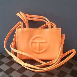 Telfar Mini Bag in Vibrant Orange